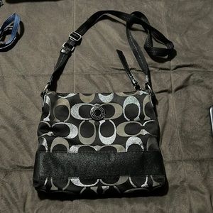 Black coach crossbody bag